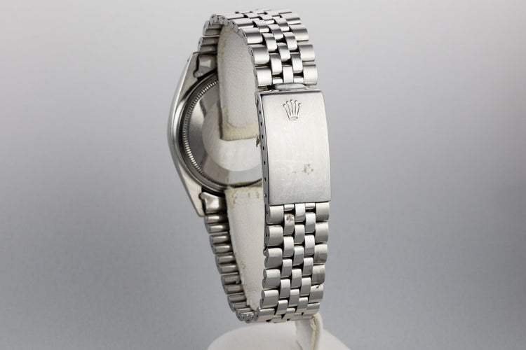 1972 Rolex DateJust 1601 No Lume Grey Dial with Box and Double Punched Papers