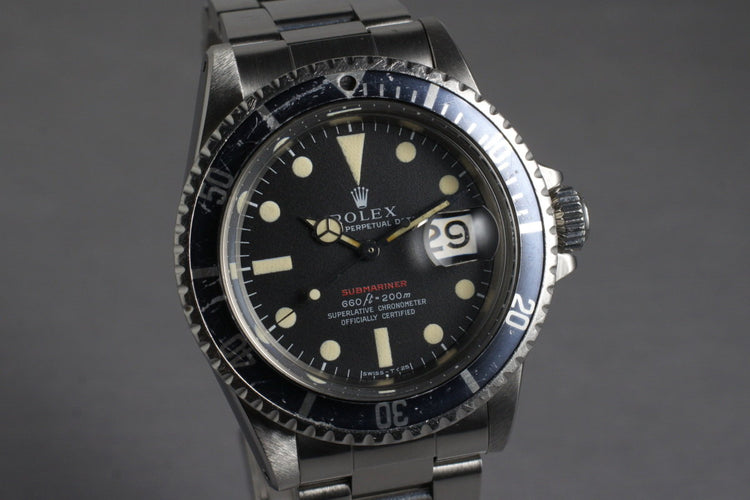 1970 Rolex Red Submariner 1680 Mark IV