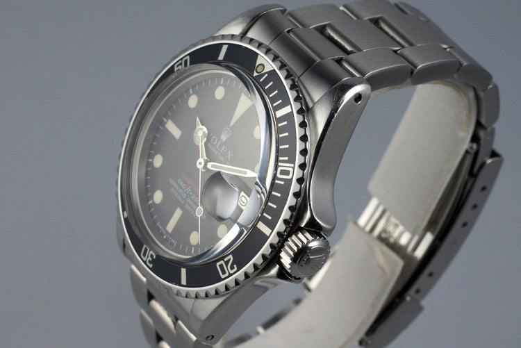 1969 Rolex Red Submariner 1680 Mark IV Dial
