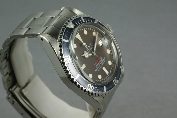 Rolex Red Submariner 1680 Meters First Mark 2 BROWN Dial