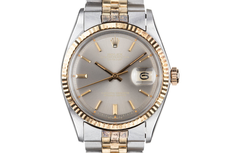 1972 Rolex Two-Tone DateJust 1601 Grey Sigma Dial