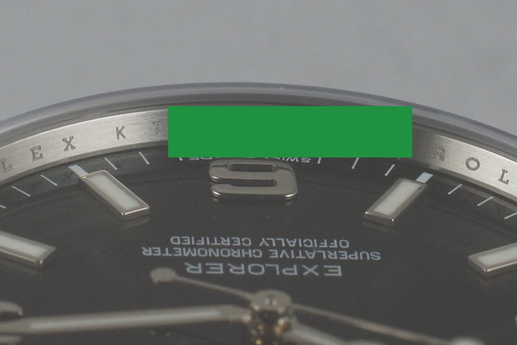 2015 Rolex Explorer 214270 with Box and Papers Mint with Stickers