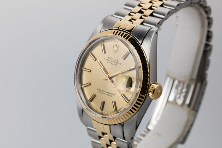 1972 Rolex Two Tone DateJust 1601 Gold Sigma Dial