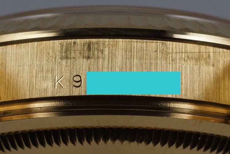 2001 Rolex YG Day-Date 118238 with Box and Papers