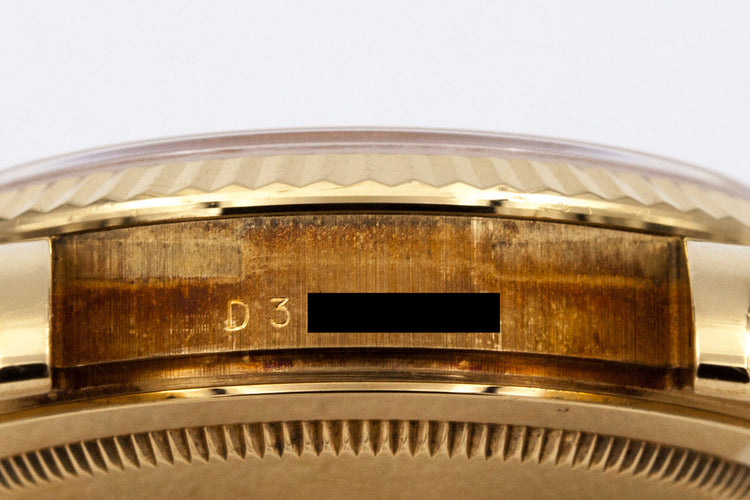 2005 Rolex YG Day-Date 118238A with Gold with Diamond