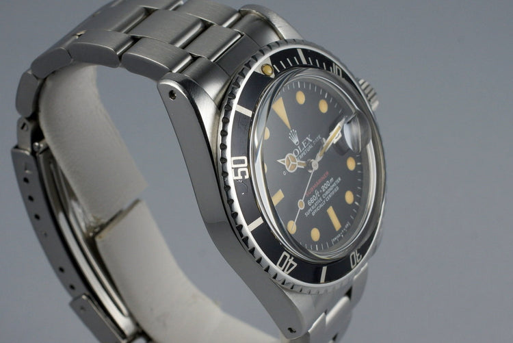 1972 Rolex Red Submariner 1680 Mark VI