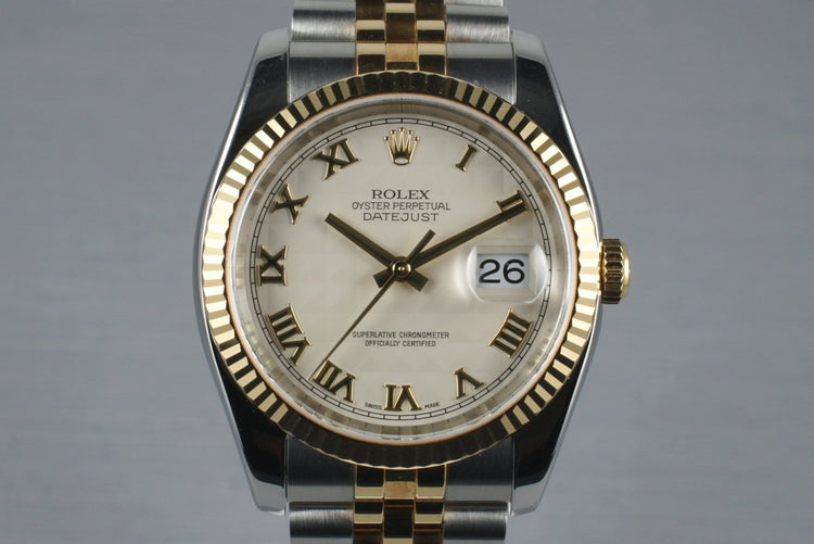 2003 Rolex Two Tone DateJust 116233 with Box and Papers