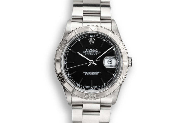 1995 Rolex DateJust 16264 "Thunderbird" Black Dial