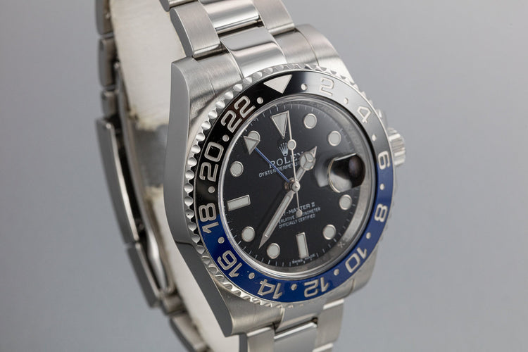 2016 Rolex GMT-Master II 116710BLNR "Batman" with Box and Papers