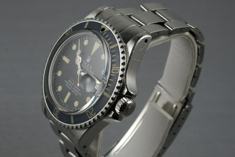1970 Rolex Red Submariner 1680 Mark IV Dial