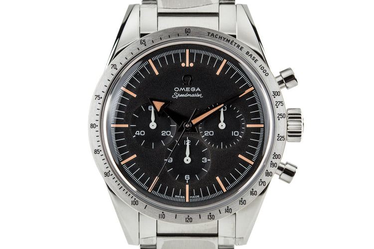 2017 Omega 60th Anniversary Speedmaster straight lug with Box and Papers MINT