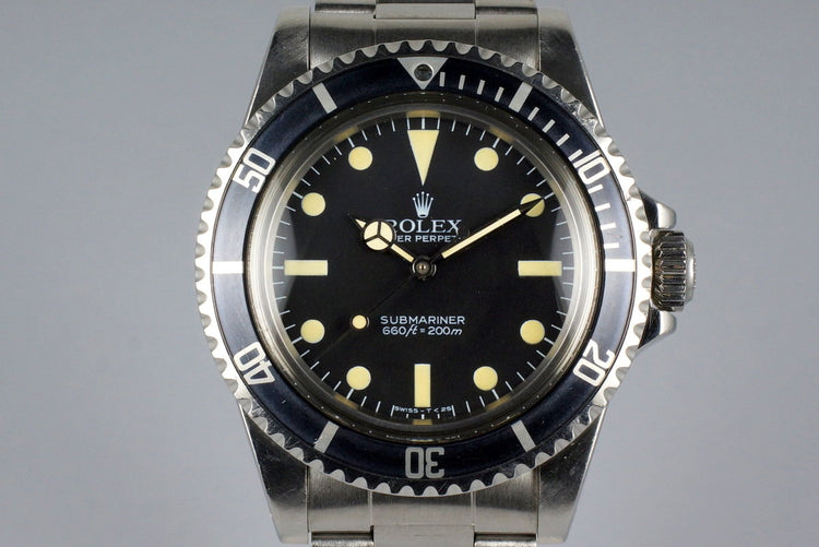 1983 Rolex Submariner 5513 Mark V Maxi Dial