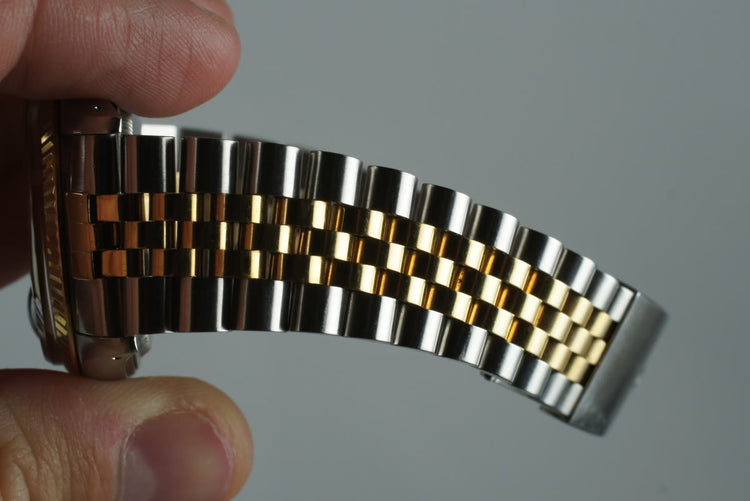 1987 Rolex 18K/SS Datejust 16013 with Silver Factory Diamond Dial