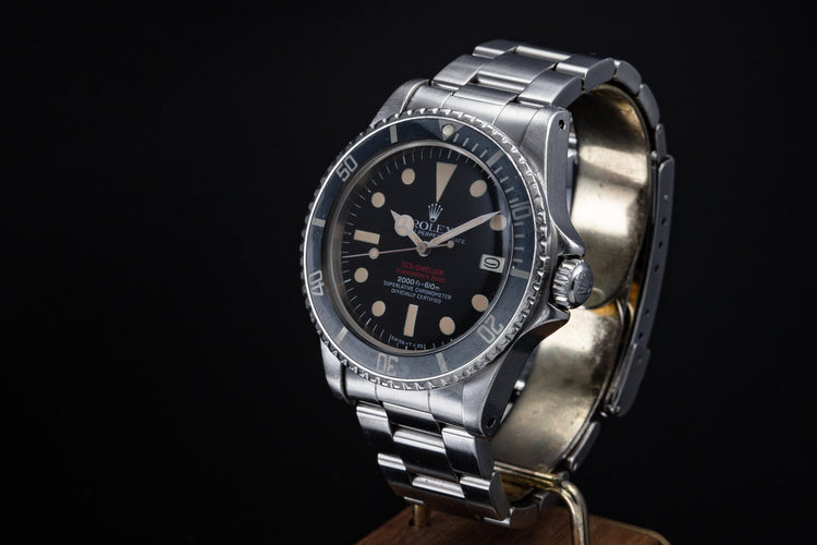 1975 Rolex Double Red Sea Dweller 1665 Mark IV Dial with Box and Papers