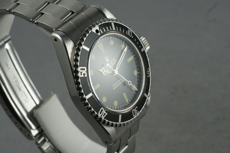 1963 Rolex Submariner 5513 Early PCG SWISS Underline Dial
