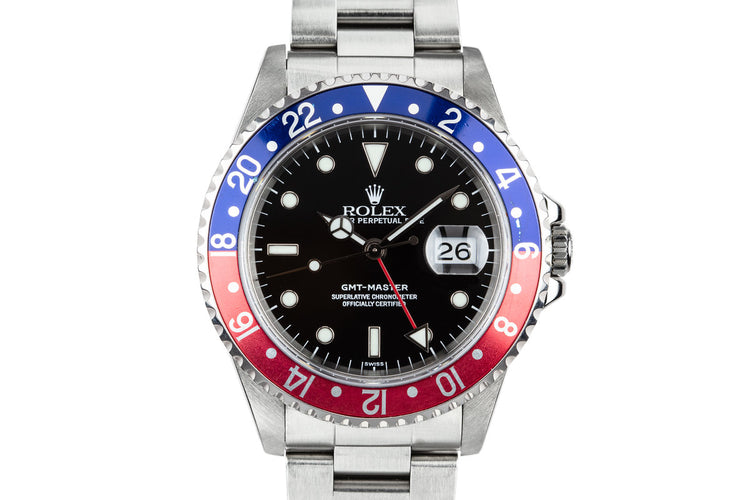 1999 Rolex GMT-Master 16700 "Pepsi" with SWISS Only Dial