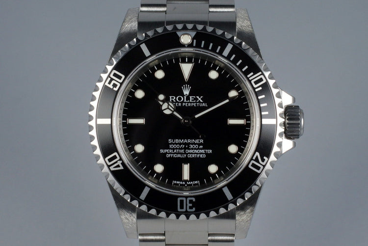 2010 Rolex Submariner 14060M with 4 Line Dial