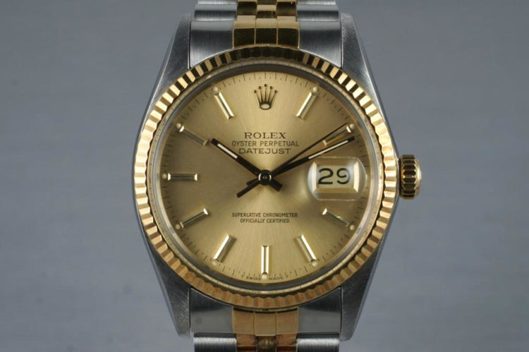 1986 Rolex Two Tone Datejust 16013