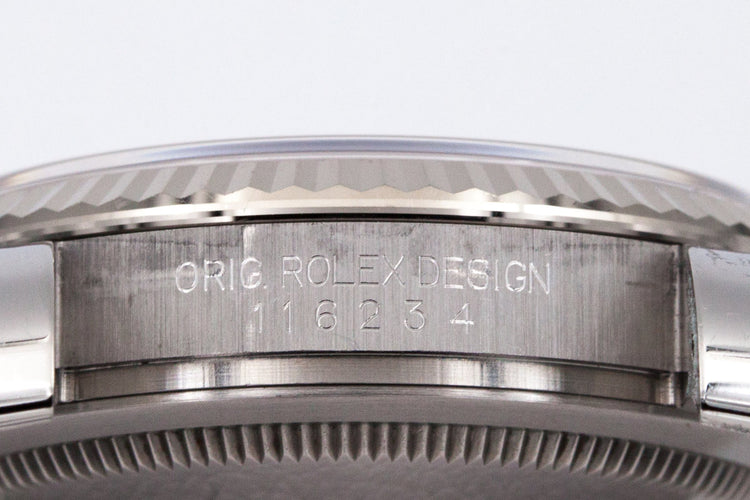 Rolex DateJust 116234 with Factory Paved Diamond Dial