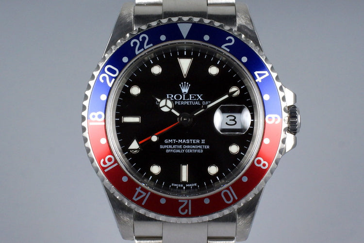 2000 Rolex GMT II 16710 with Box and Papers