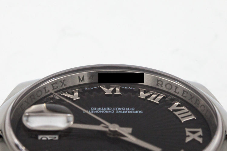 Rolex Datejust 116200 Black Sunburst Dial