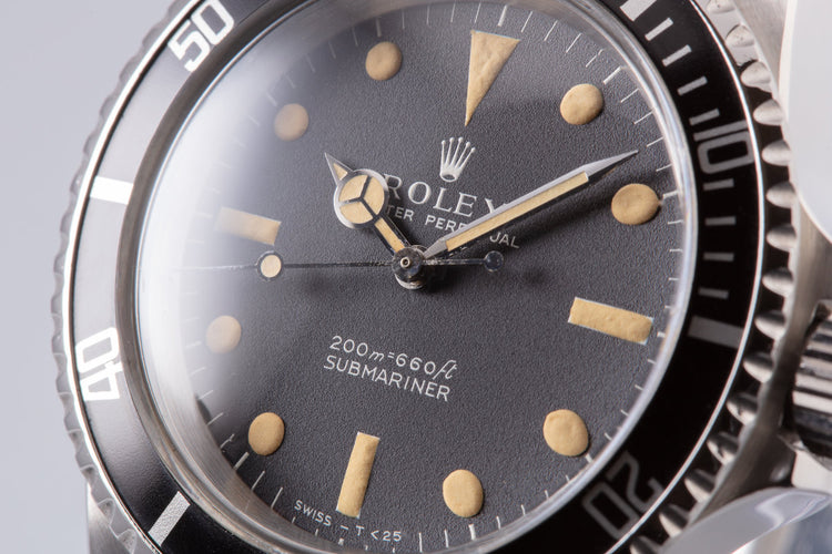 1966 Vintage Rolex Submariner 5513 Meters First Dial