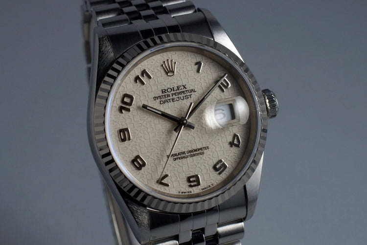 1995 Rolex DateJust 16234 with Cream Arabic Dial