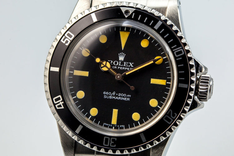 1977 Rolex Submariner 5513 Pre Comex Dial