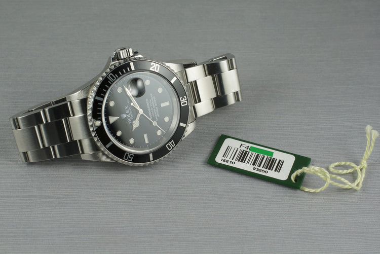 2003 Rolex Submariner 16610 with Box and Papers
