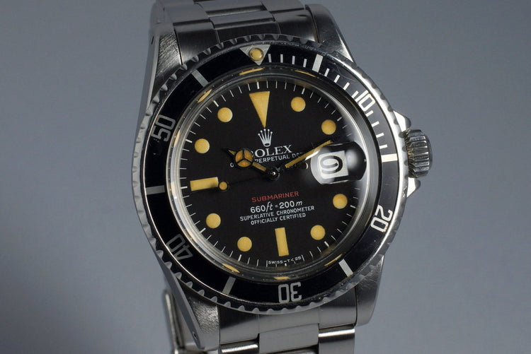 1972 Rolex Red Submariner 1680 Mark VI