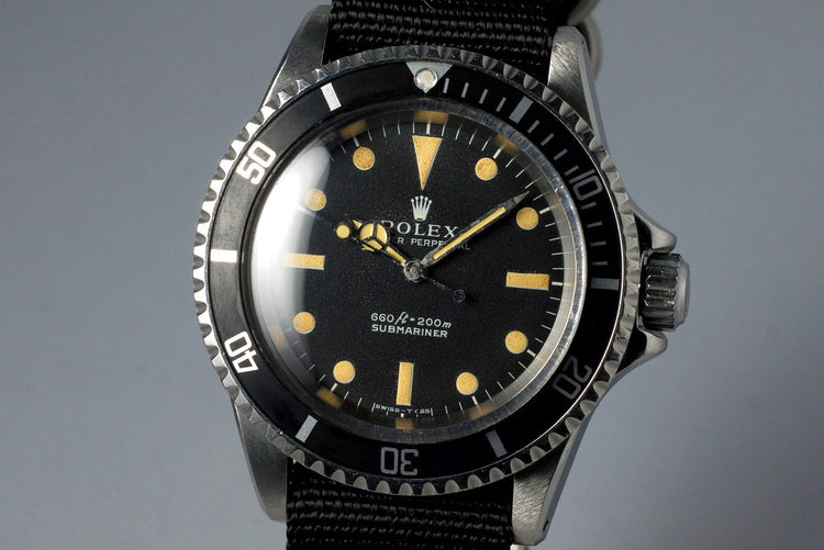 1970 Rolex Submariner 5513 Serif Dial