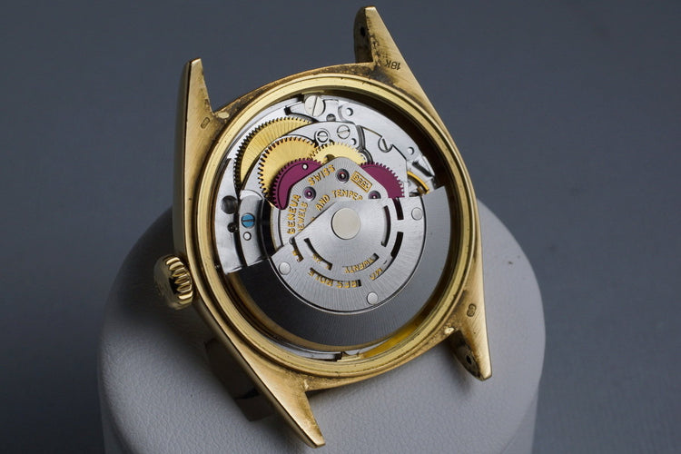 1978 Rolex YG Day Date 1803 Factory Diamond Red Vignette Dial