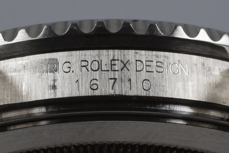 2000 Rolex GMT II 16710 with Box and Papers