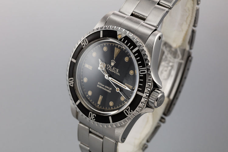 1963 Rolex Submariner 5512 PCG Meters First Exclamation Gilt Dial