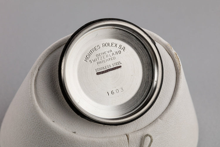 1974 Rolex DateJust 1603 Silver Sigma RAIL DIAL Dial