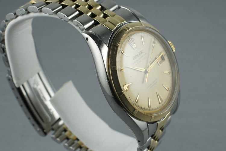 1953 Rolex Two Tone Datejust 6155 with Red Datejust Dial