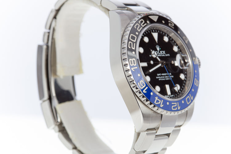 2017 Rolex GMT Master II 116710BLNR Batman with Box & Card