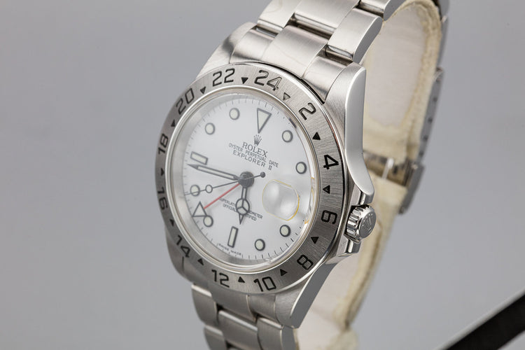 2003 Rolex Explorer II 16570 White Dial