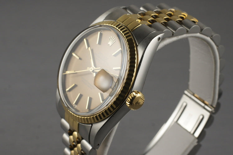 1983 Rolex Two Tone DateJust 16013 with Brown Dial