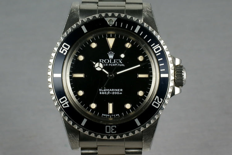 Rolex Submariner Dial 5513 WG surrounds with sales receipt and box
