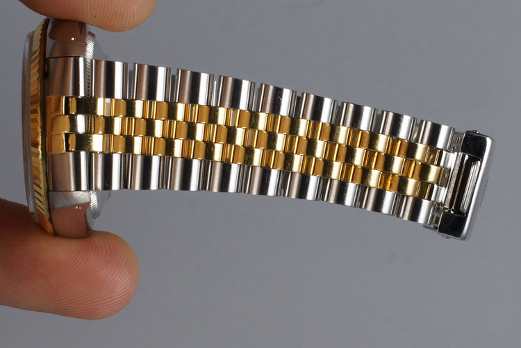 1989 Rolex Two Tone DateJust 16233 Champagne Linen Dial