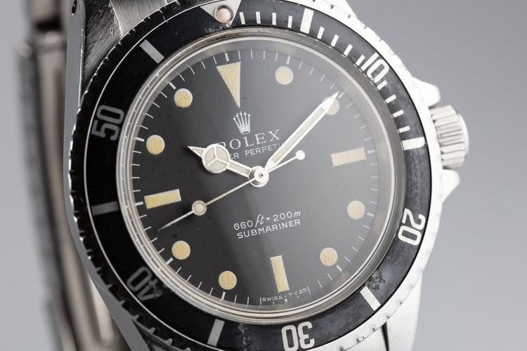 1968 Rolex Submariner 5513 Serif Dial