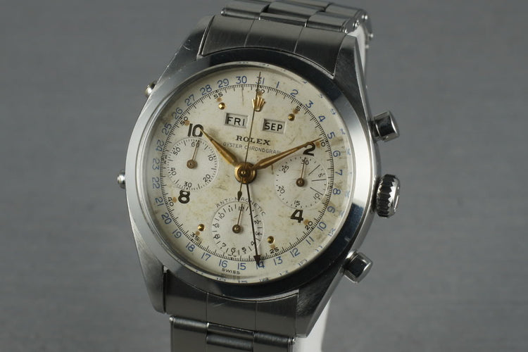 1960 Rolex Steel Datocompax Triple-Date Chrono “Jean-Claude Killy” 6236