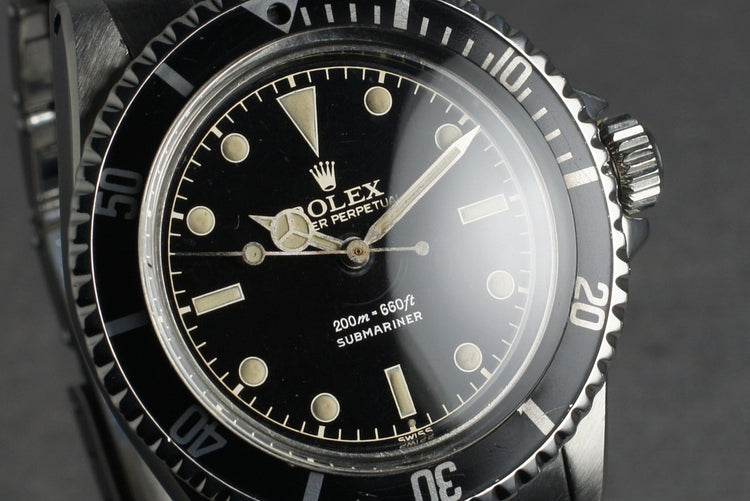 1962 Rolex Submariner 5512 PCG with Gilt Glossy Chapter Ring Dial