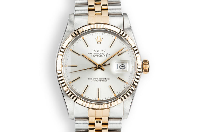1981 Rolex Two-Tone DateJust 16013 Silver Dial