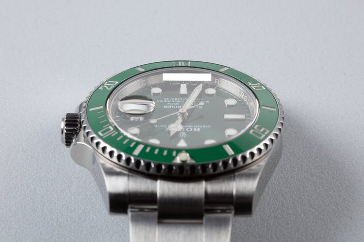 2016 Rolex Green Submariner 116610LV "Hulk" with Box and Papers