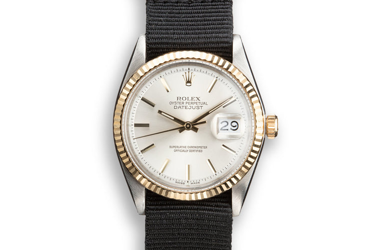 1971 Rolex DatJust 1601 Silver Dial with Rolex Service Papers