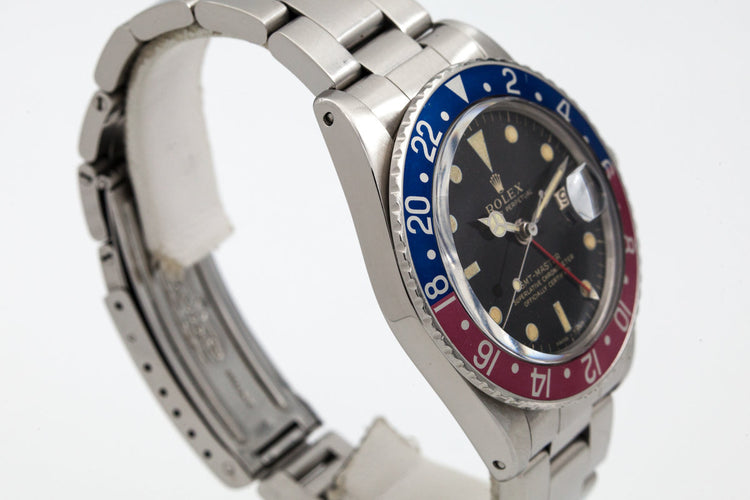 1965 Rolex GMT 1675 Glossy Gilt Dial