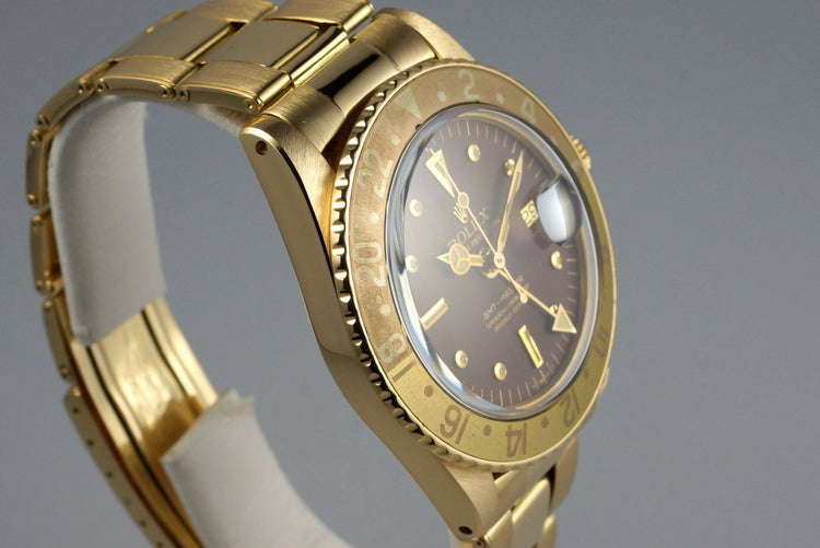 1978 Rolex YG GMT 1675 Root Beer Dial