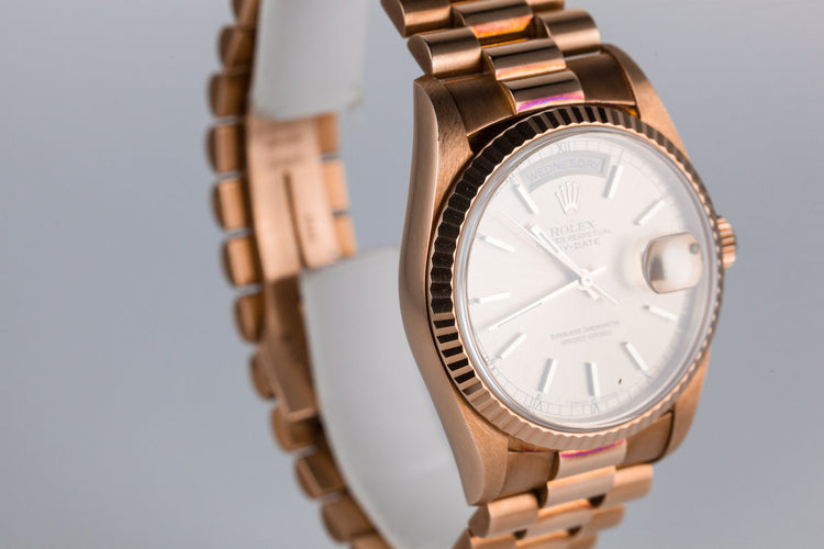 1999 Rolex YG Day-Date 18238 with Rosy Patina